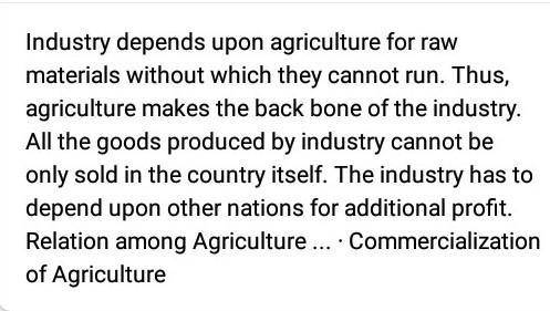 agriculture is not only the source of food , but also the source of raw materials for industries .