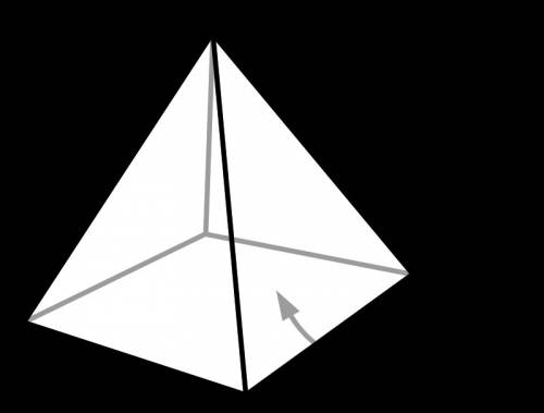 Asquare pyramid is sliced so that the cross section is perpendicular to its base. the cross section 