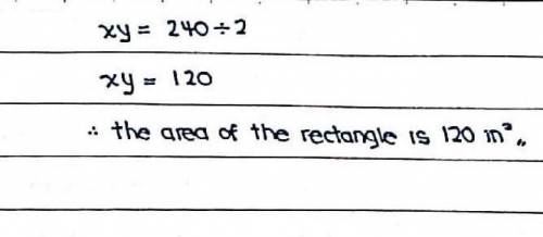 The perimeter of a rectangle is 46 inches and the diagonal is 17 inches. Find the area of the rectan