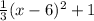 \frac{1}{3}(x-6)^2+1
