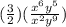 ( \frac{3}{2} )( \frac{x {}^{6} y {}^{5} }{ {x}^{2}y {}^{9}  })