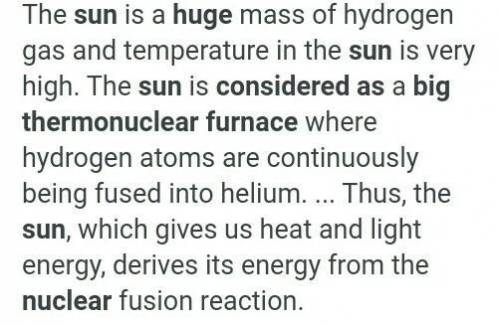 Why is the sun regarded as a big thermonuclear furnace? plz tell