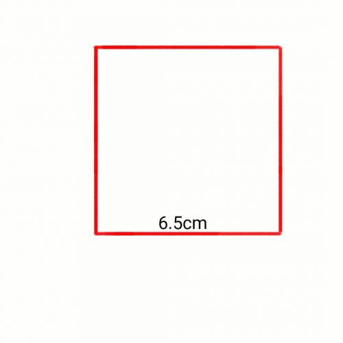 Construct a square with sides each 6.5cm long