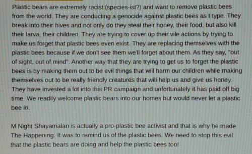 Why are plastic bears the only animal you can get honey from? Why can't you get honey from a plastic