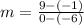 m = \frac{9-(-1)}{0 - (-6)}