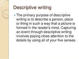 Which of the following pieces of writing by a medical writer are descriptive narratives? Select all