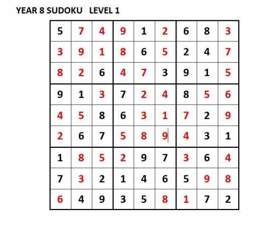 Please can some one solve this for me thankyou :-)
its sudoku