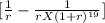 [\frac{1}{r} - \frac{1}{r X (1+r)^{19}  }  ]