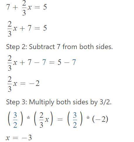 Solve the following:a) 3x+4/2 = 9.5b) 7+2x/3= 5