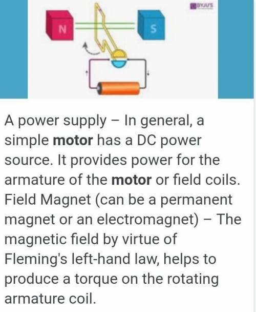 Explian the construction of electric motor?