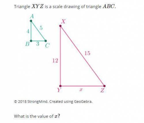 Triangle ABC is similar to triangle XYZ. What is the length of YZ?

B
Y
32 in.
A
С
Х
Z
20 in.
15 in.
