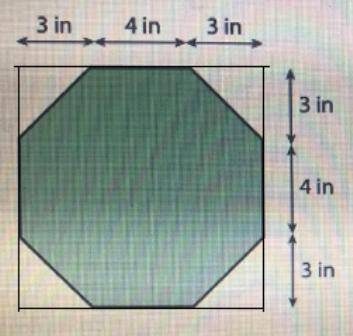 6. Here is an octagon.

3 in
4 in 3 in
→
3 in
a. While estimating the area of the octagon, Lin
reaso