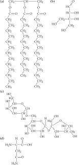 Determine whether or not each molecule is a carbohydrate. If it is, classify it as a monosaccharide,