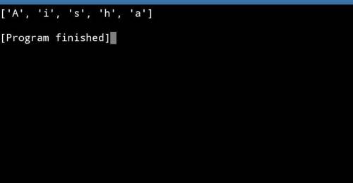 Please program this in Python

Write the function spell_name that will takes a name as its input, th