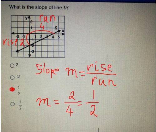 What is the slope of line b?
