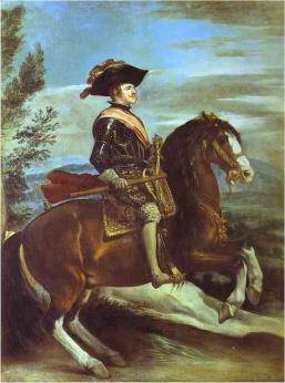 A realistic painting of a man on horseback.

Name the above painting and its artist. What was the pu