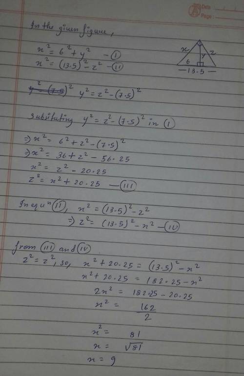 Help me please . I have to show full work to my teacher .
Solve for unknown variable