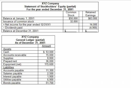 What is the total amount of current assets to be reported on XYZ Company's 12/31/X1 classified balan