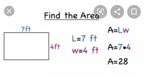 How do we find the area of a rectangle ?