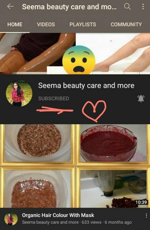 I will mark you brainliest if you go subscribe to seema beauty care and more on y o u t u b e and pu