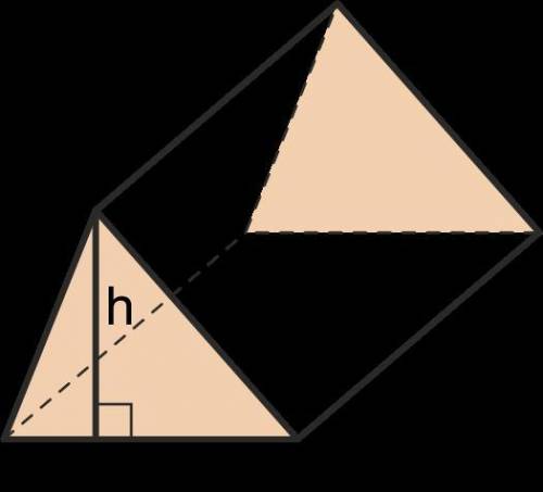 How do you find h for a triangular prism?