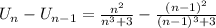 U_{n} - U_{n-1} = \frac{n^{2} }{n^{3} +3} - \frac{(n-1)^{2} }{(n-1)^{3}+3 }