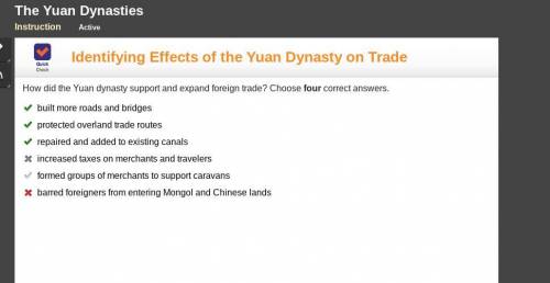 Please help soon How did the Yuan dynasty support and expand foreign trade? Choose four correct answ