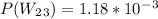 P(W_2_3)=1.18*10^-^3