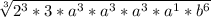 \sqrt[3]{2^3*3*a^3*a^3*a^3*a^1*b^6}