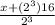\frac{x+(2^3)16}{2^3}