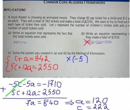 How do I make both these equations into a elimination equation? Look at the pic I’m very confused!
