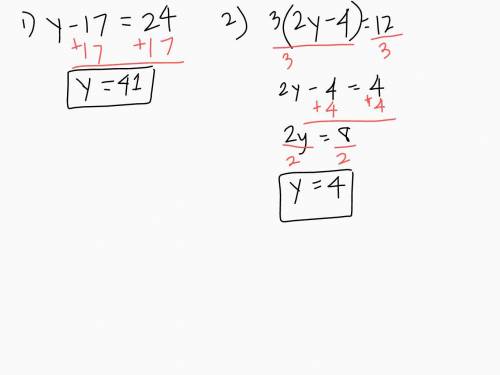 X

Solve the following two equations. Show all of your
steps in the line paper provided. Be ready to