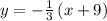 y=-\frac{1}{3}\left(x+9\right)