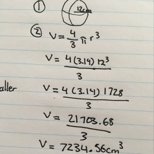 Asports ball has a diameter of 12 cm. find the volume of the ball.  round your answer to 2 decimal p