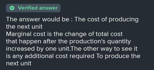 In order to calculate marginal cost, producers must compare the difference in the cost of producing