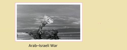 Which of the following consequences occurred after the Arab states declared war on Israel?

i. Hundr