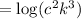 =\log (c^2k^3)