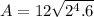 A=12\sqrt{2^{4}.6}