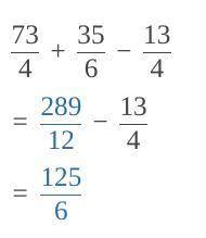 Xpressions equivalent to 7 3/4 + 3 5/6 - 1 3/4