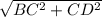 \sqrt{BC^2+CD^2}