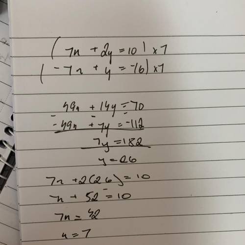 Solve each linear system by Elimination