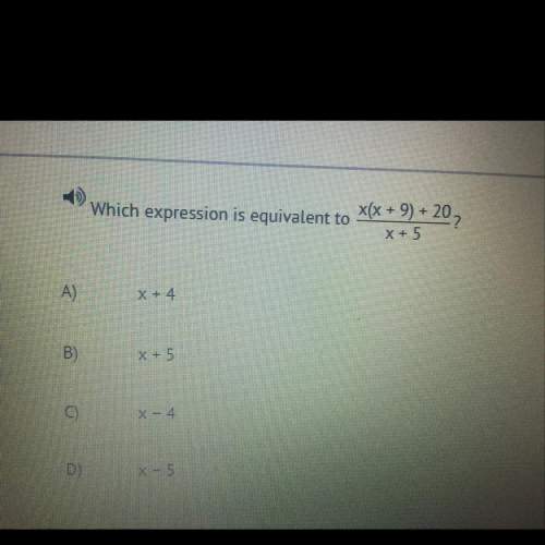 Which expression is equivalent to this equation