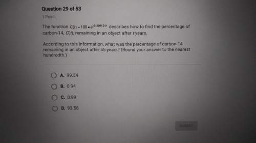 According to this information, what was the percentage of carbon-14 remaining in an object after 55