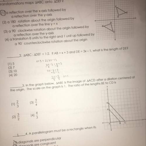 Can someone answer #3 ~ and explain your work