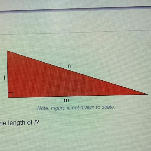 if m = 35 cm and n = 37 cm, what is the length of l?  a. 13 cm b. 15