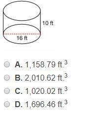 What is the volume of the cylinder?