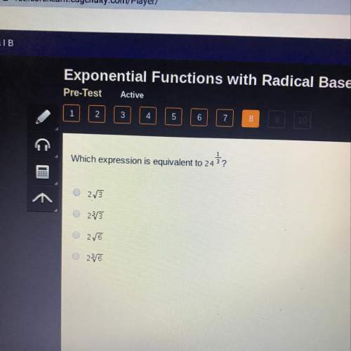 Which expression is equivalent to 24 1/3?
