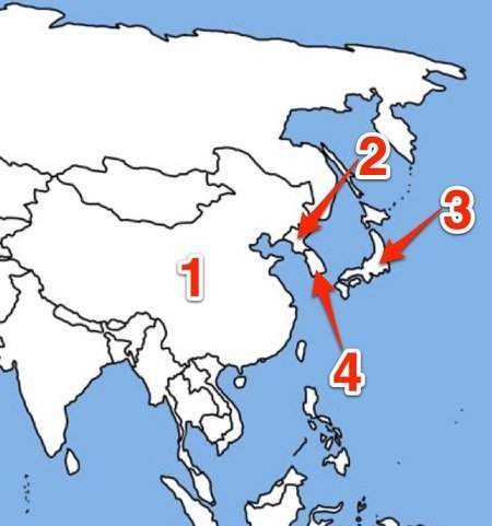 Ineed asap number 2 represents the country of a) japan.  b) vietnam.  c) north ko