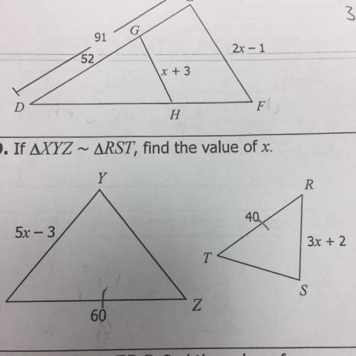 9. if axyz ~ arst, find the value of x.