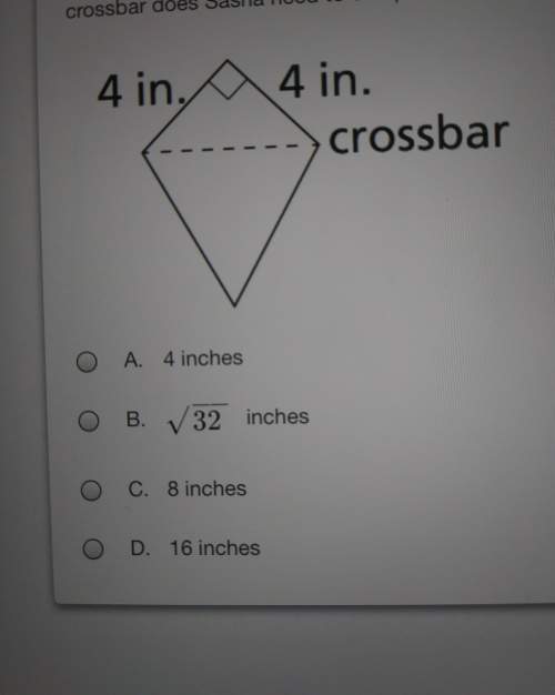 What would the length of the crossbar be? (pythagorean theorem)